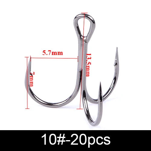 FTK Treble Hook Baitholder Bass Fishing Hook Lure Holder Fly Tying Crank Hook Set Saltwater Needle Fishhook