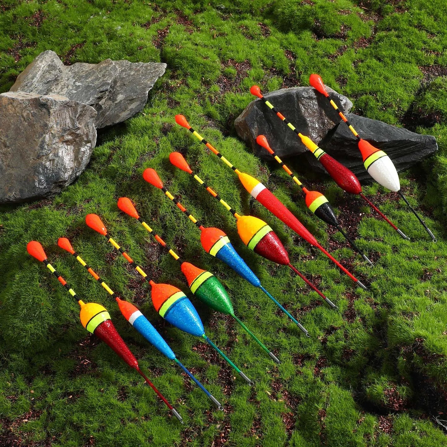 Fishing Buoys, 10 Oval-shaped Trout Hard Foam Buoys, Foam Fishing Buoys, Wooden Sliding Fishing Buoys, Bass Fishing Lines