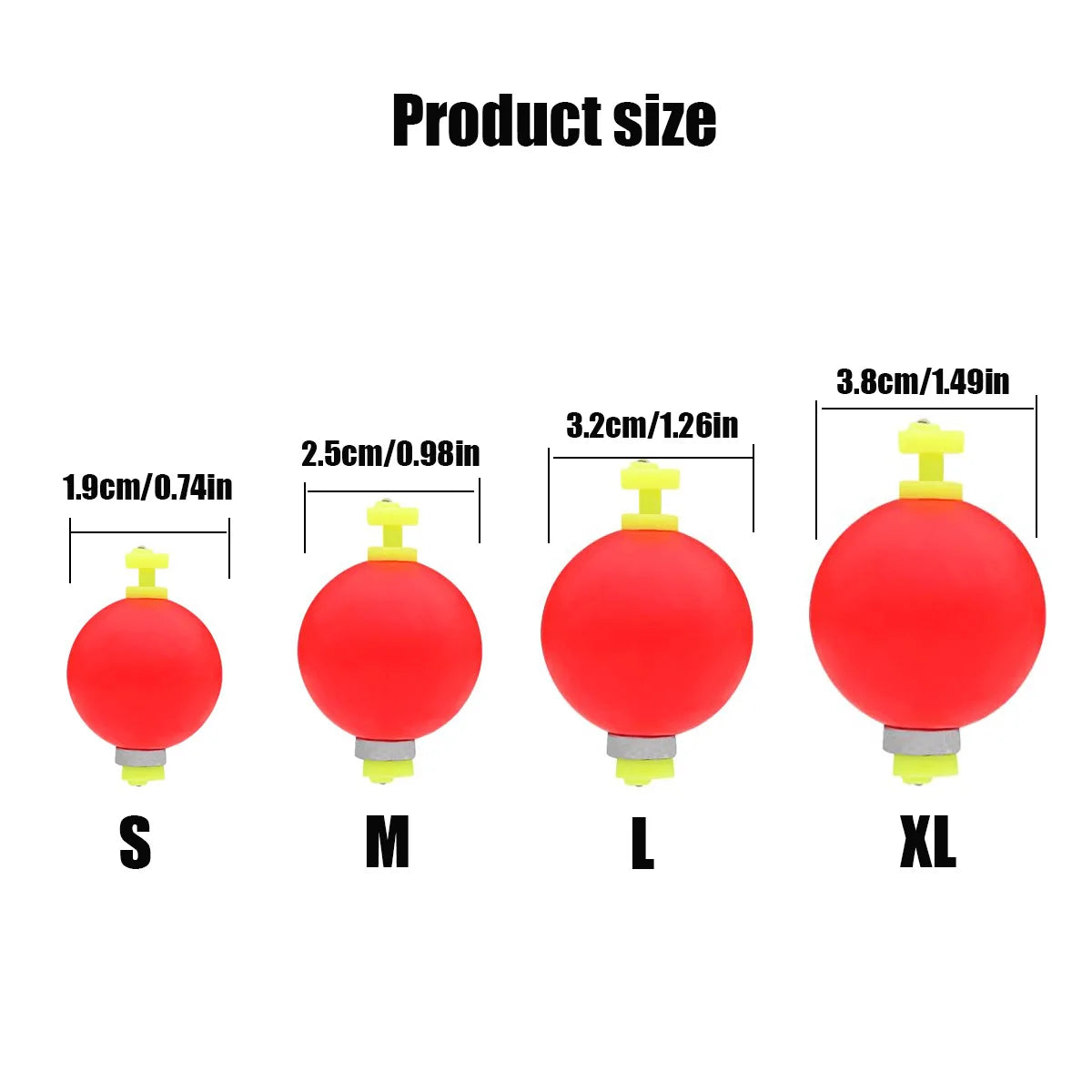 Fishing Bobbers Floats Foam Snap on Float Weighted Bobbers Fishing Push Button Snap-on Bobbers Spring Oval Fishing Floats