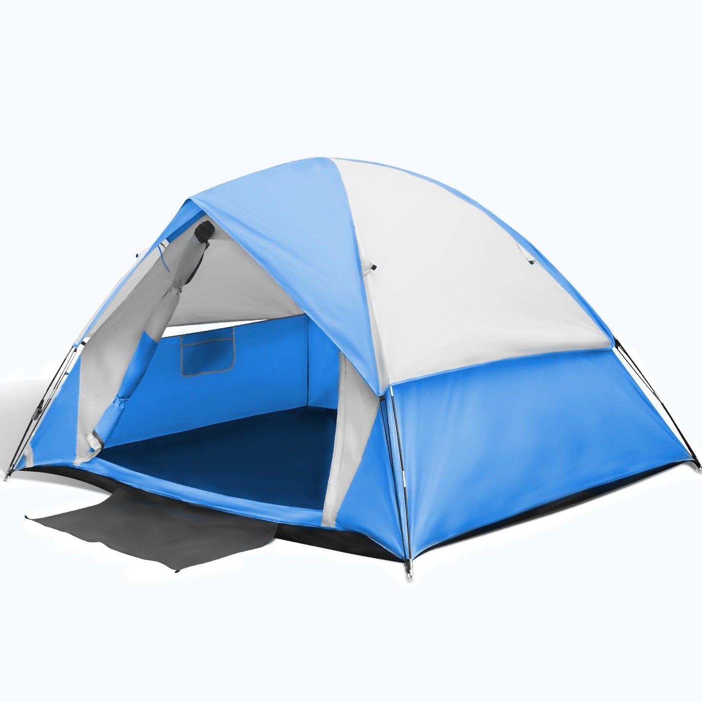 Thinlute Tent for Camping 4 Person Dome Camping Tents with Removable Rainfly Waterproof & Windproof Tent Double Layer Tents for Camping Easy Setup Tent for Hiking Backpacking Picnic Backyard