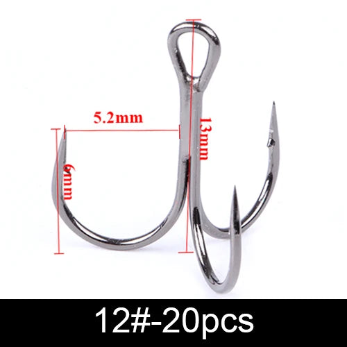 FTK Treble Hook Baitholder Bass Fishing Hook Lure Holder Fly Tying Crank Hook Set Saltwater  Needle Fishhook