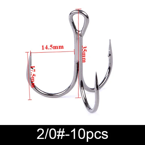 FTK Treble Hook Baitholder Bass Fishing Hook Lure Holder Fly Tying Crank Hook Set Saltwater  Needle Fishhook