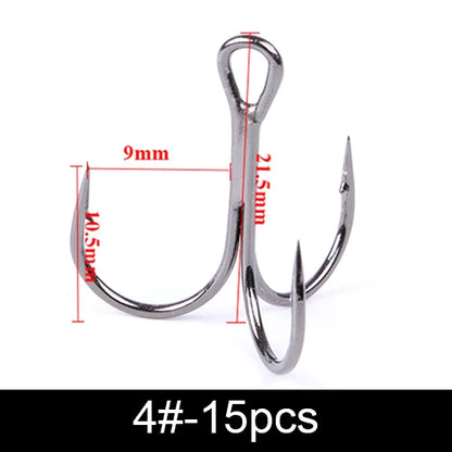 FTK Treble Hook Baitholder Bass Fishing Hook Lure Holder Fly Tying Crank Hook Set Saltwater  Needle Fishhook