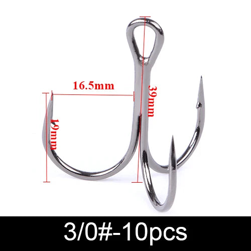 FTK Treble Hook Baitholder Bass Fishing Hook Lure Holder Fly Tying Crank Hook Set Saltwater  Needle Fishhook