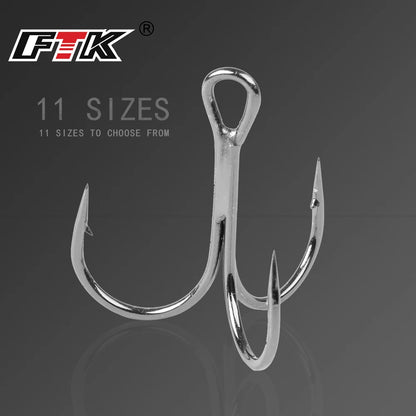 FTK Treble Hook Baitholder Bass Fishing Hook Lure Holder Fly Tying Crank Hook Set Saltwater  Needle Fishhook