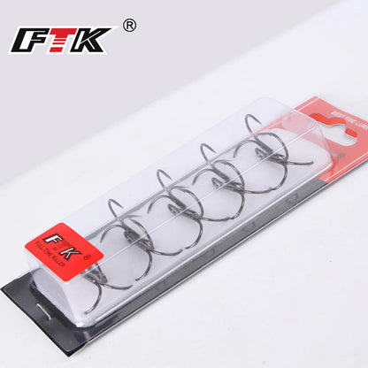 FTK Treble Hook Baitholder Bass Fishing Hook Lure Holder Fly Tying Crank Hook Set Saltwater  Needle Fishhook