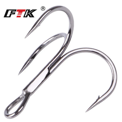 FTK Treble Hook Baitholder Bass Fishing Hook Lure Holder Fly Tying Crank Hook Set Saltwater  Needle Fishhook