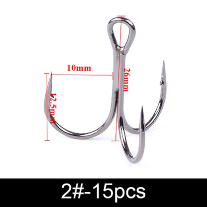 FTK Treble Hook Baitholder Bass Fishing Hook Lure Holder Fly Tying Crank Hook Set Saltwater  Needle Fishhook