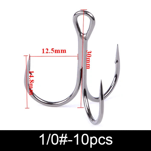 FTK Treble Hook Baitholder Bass Fishing Hook Lure Holder Fly Tying Crank Hook Set Saltwater  Needle Fishhook