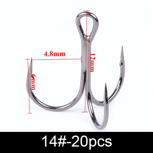 FTK Treble Hook Baitholder Bass Fishing Hook Lure Holder Fly Tying Crank Hook Set Saltwater  Needle Fishhook