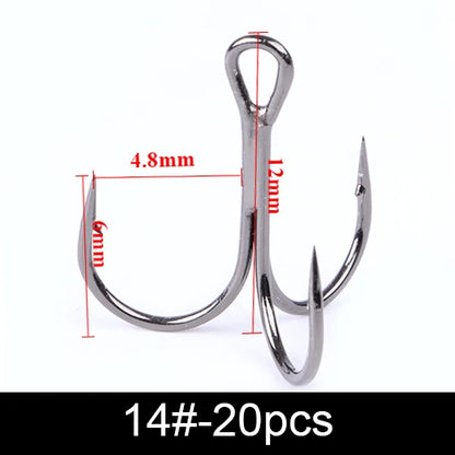 FTK Treble Hook Baitholder Bass Fishing Hook Lure Holder Fly Tying Crank Hook Set Saltwater  Needle Fishhook