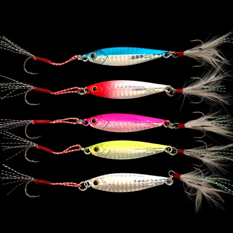 Shore Cast Fishing Lure Slow Shaking Jigbait 7g/10g/15g/20g/25g/30g/40g/60g Jig Artificial Metal Lure Bait 1 Piece Sale
