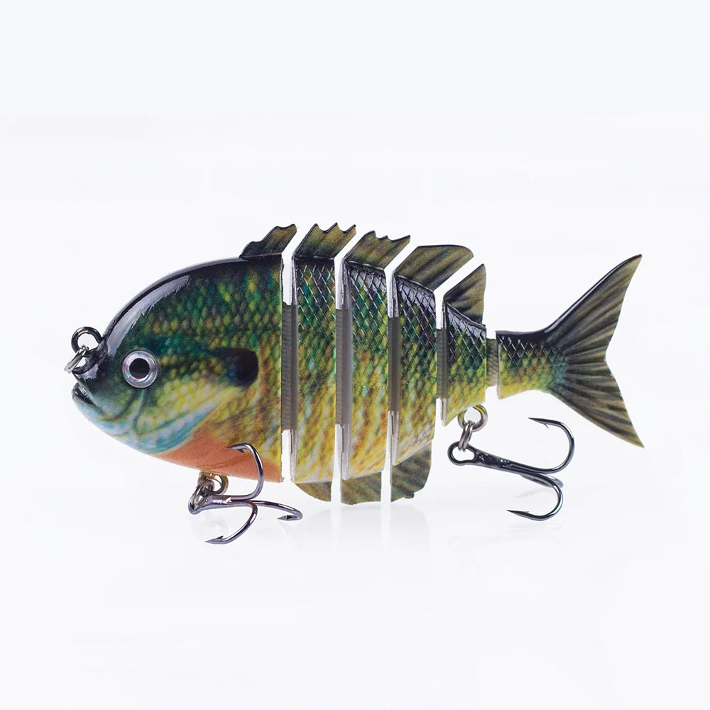 Hanlin 7.5cm 14.5g Многосоставные рыболовные приманки, тонущий шэд, воблер, жесткий корпус, свимбейт, реалистичная приманка для солнечной рыбы и окуня