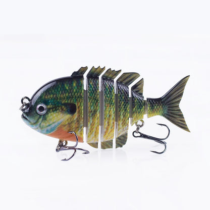 Hanlin 7.5cm 14.5g Многосоставные рыболовные приманки, тонущий шэд, воблер, жесткий корпус, свимбейт, реалистичная приманка для солнечной рыбы и окуня