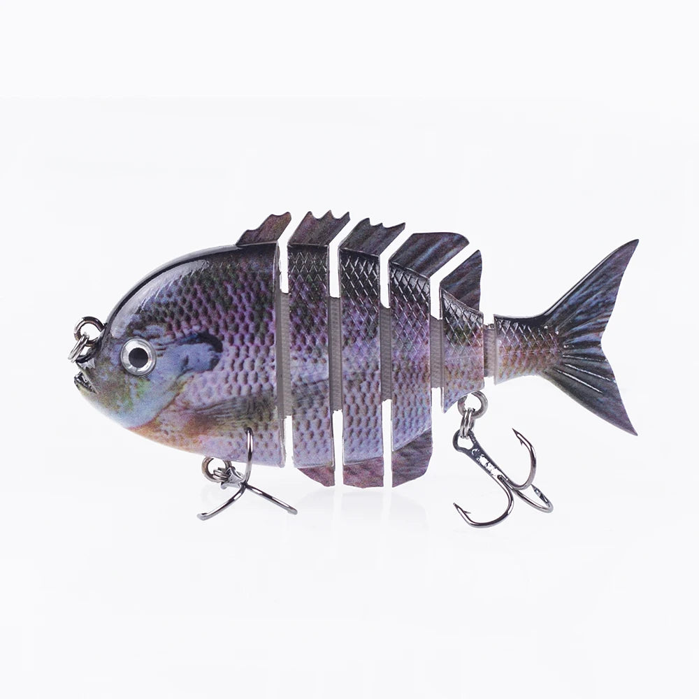 Hanlin 7.5cm 14.5g Многосоставные рыболовные приманки, тонущий шэд, воблер, жесткий корпус, свимбейт, реалистичная приманка для солнечной рыбы и окуня