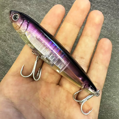 Floating Pencil Bait 17.5g 10cm Topwater Walk The Dog Fishing Lure 3D Swimbait Hook Popper Pesca Wobbler Minnow Rattle Cranbait