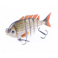 Hanlin 7.5cm 14.5g Многосоставные рыболовные приманки, тонущий шэд, воблер, жесткий корпус, свимбейт, реалистичная приманка для солнечной рыбы и окуня