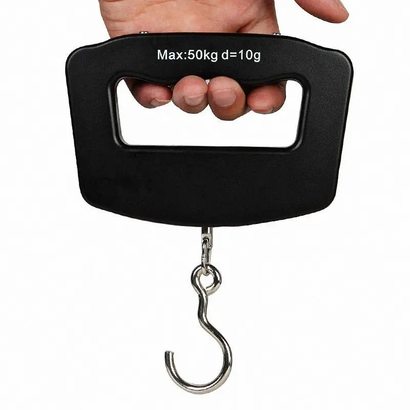 50kg Digital Fishing Scale Hanging Hook Pocket Kitchen Weight Balance Luggage Weighing Scale with Backlight Kitchen Scale