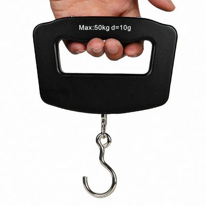50kg Digital Fishing Scale Hanging Hook Pocket Kitchen Weight Balance Luggage Weighing Scale with Backlight Kitchen Scale