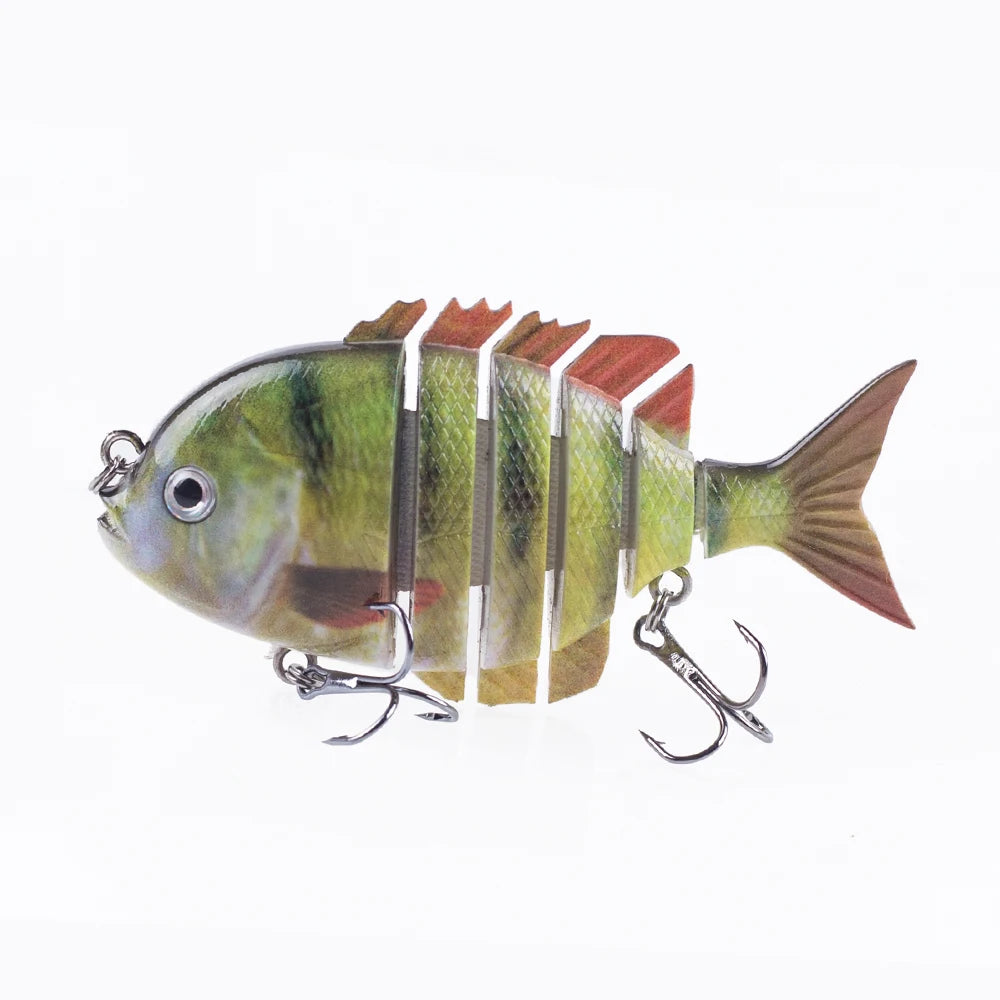 Hanlin 7.5cm 14.5g Многосоставные рыболовные приманки, тонущий шэд, воблер, жесткий корпус, свимбейт, реалистичная приманка для солнечной рыбы и окуня