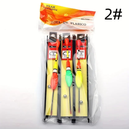 3PCS Beginner-Friendly Fishing Float Set - Shallow Water Bobber Rig with Upright Floats