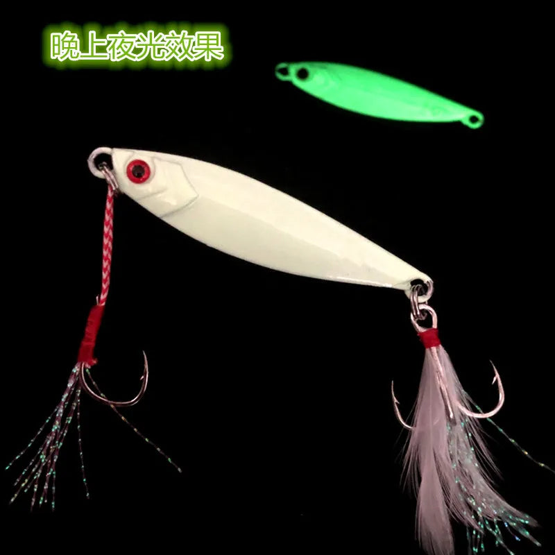 Shore Cast Fishing Lure Slow Shaking Jigbait 7g/10g/15g/20g/25g/30g/40g/60g Jig Artificial Metal Lure Bait 1 Piece Sale
