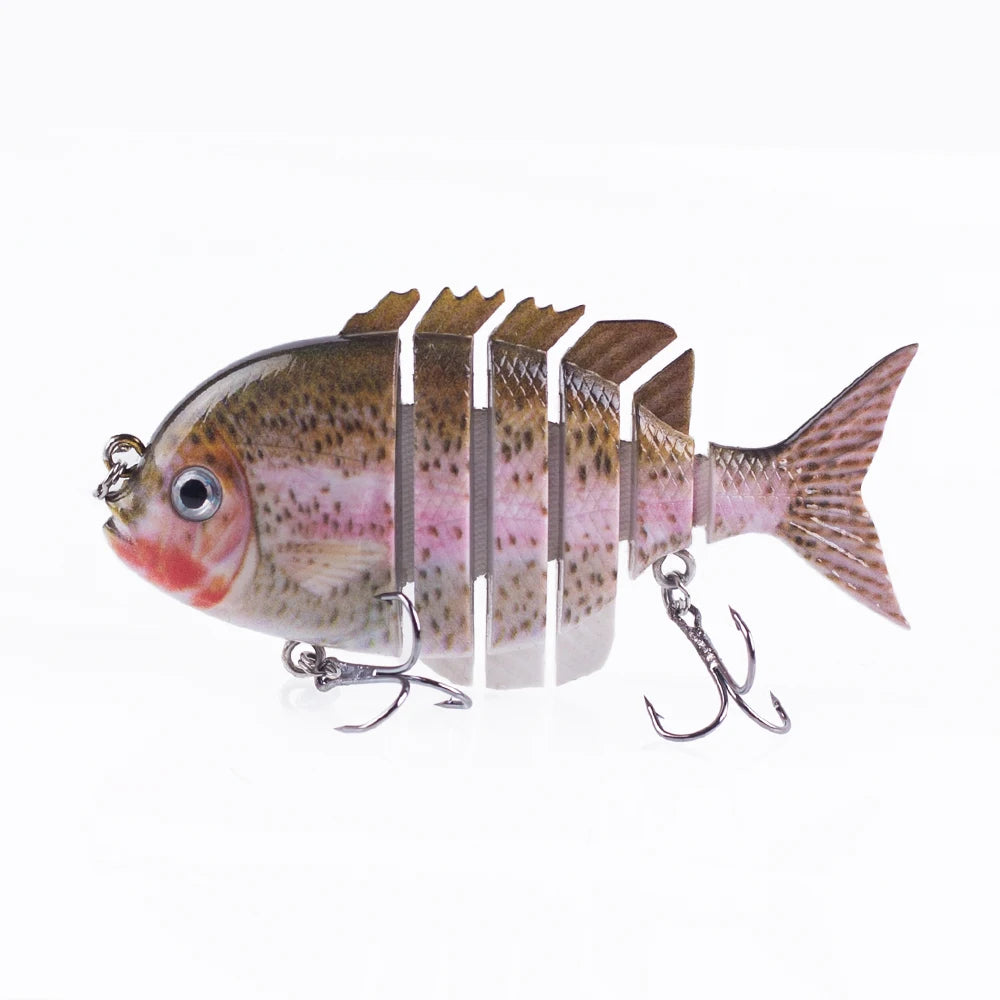 Hanlin 7.5cm 14.5g Многосоставные рыболовные приманки, тонущий шэд, воблер, жесткий корпус, свимбейт, реалистичная приманка для солнечной рыбы и окуня