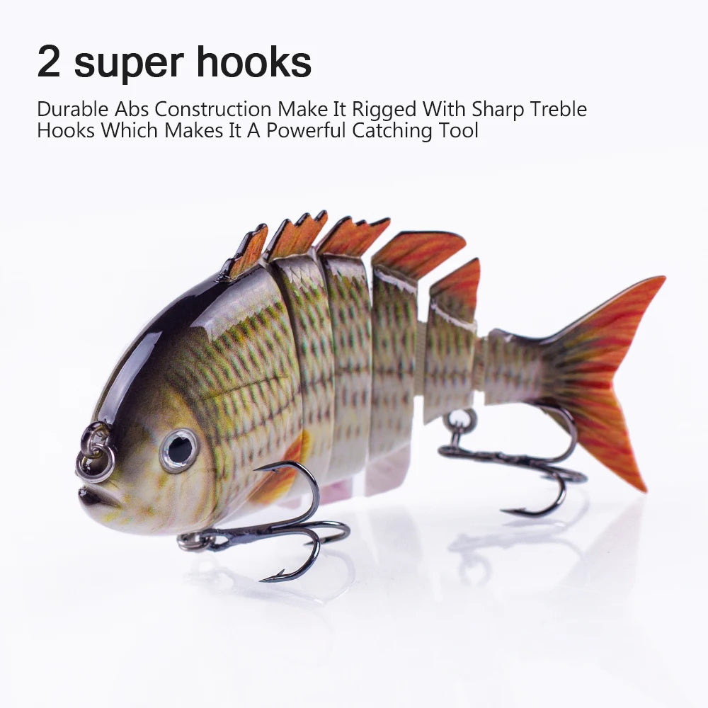Hanlin 7.5cm 14.5g Многосоставные рыболовные приманки, тонущий шэд, воблер, жесткий корпус, свимбейт, реалистичная приманка для солнечной рыбы и окуня