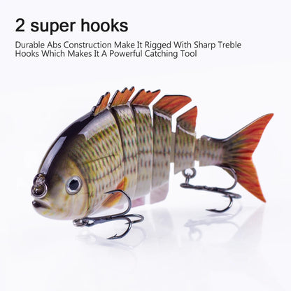 Hanlin 7.5cm 14.5g Многосоставные рыболовные приманки, тонущий шэд, воблер, жесткий корпус, свимбейт, реалистичная приманка для солнечной рыбы и окуня
