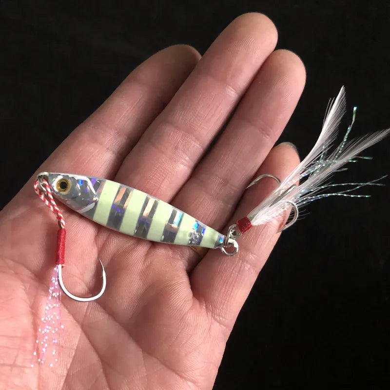 Shore Cast Fishing Lure Slow Shaking Jigbait 7g/10g/15g/20g/25g/30g/40g/60g Jig Artificial Metal Lure Bait 1 Piece Sale