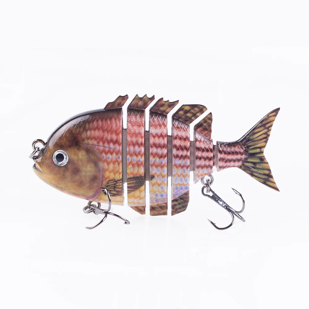 Hanlin 7.5cm 14.5g Многосоставные рыболовные приманки, тонущий шэд, воблер, жесткий корпус, свимбейт, реалистичная приманка для солнечной рыбы и окуня
