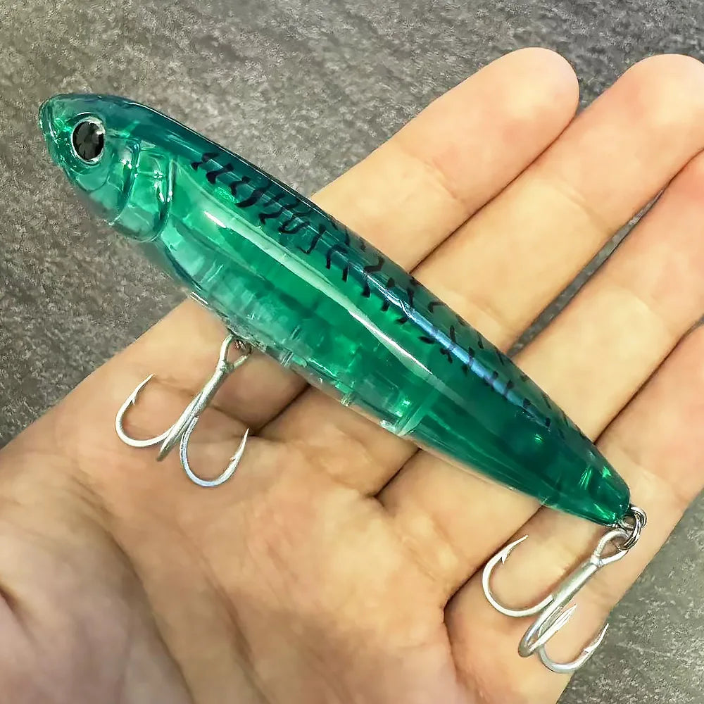 Floating Pencil Bait 17.5g 10cm Topwater Walk The Dog Fishing Lure 3D Swimbait Hook Popper Pesca Wobbler Minnow Rattle Cranbait