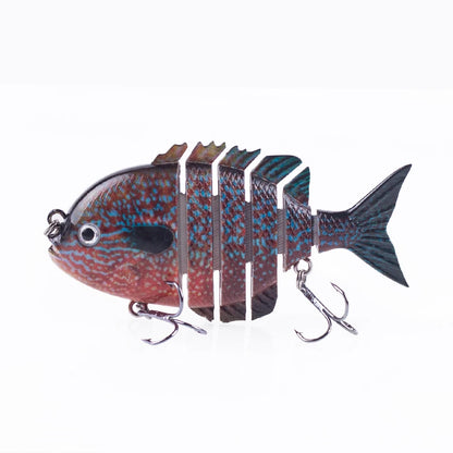 Hanlin 7.5cm 14.5g Многосоставные рыболовные приманки, тонущий шэд, воблер, жесткий корпус, свимбейт, реалистичная приманка для солнечной рыбы и окуня