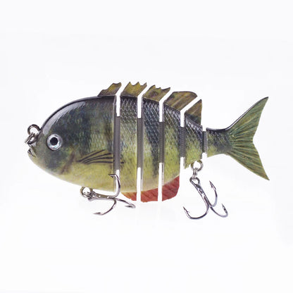 Hanlin 7.5cm 14.5g Многосоставные рыболовные приманки, тонущий шэд, воблер, жесткий корпус, свимбейт, реалистичная приманка для солнечной рыбы и окуня