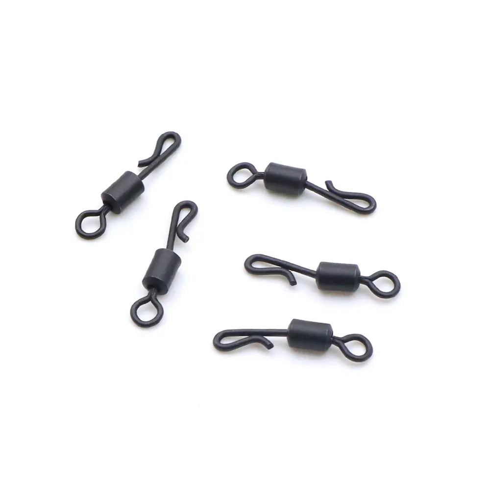 Carp Fishing Swivels For Hair Carp Rig Sleeve Connector Accessories Fishing Quick Change Hooklink Snap Swivels Terminal Tackle