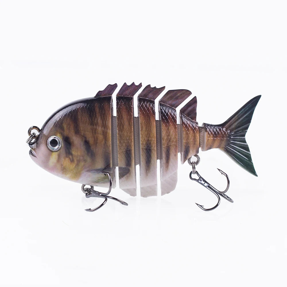 Hanlin 7.5cm 14.5g Многосоставные рыболовные приманки, тонущий шэд, воблер, жесткий корпус, свимбейт, реалистичная приманка для солнечной рыбы и окуня