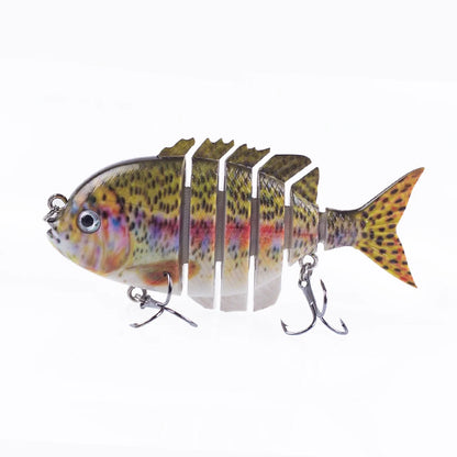 Hanlin 7.5cm 14.5g Многосоставные рыболовные приманки, тонущий шэд, воблер, жесткий корпус, свимбейт, реалистичная приманка для солнечной рыбы и окуня