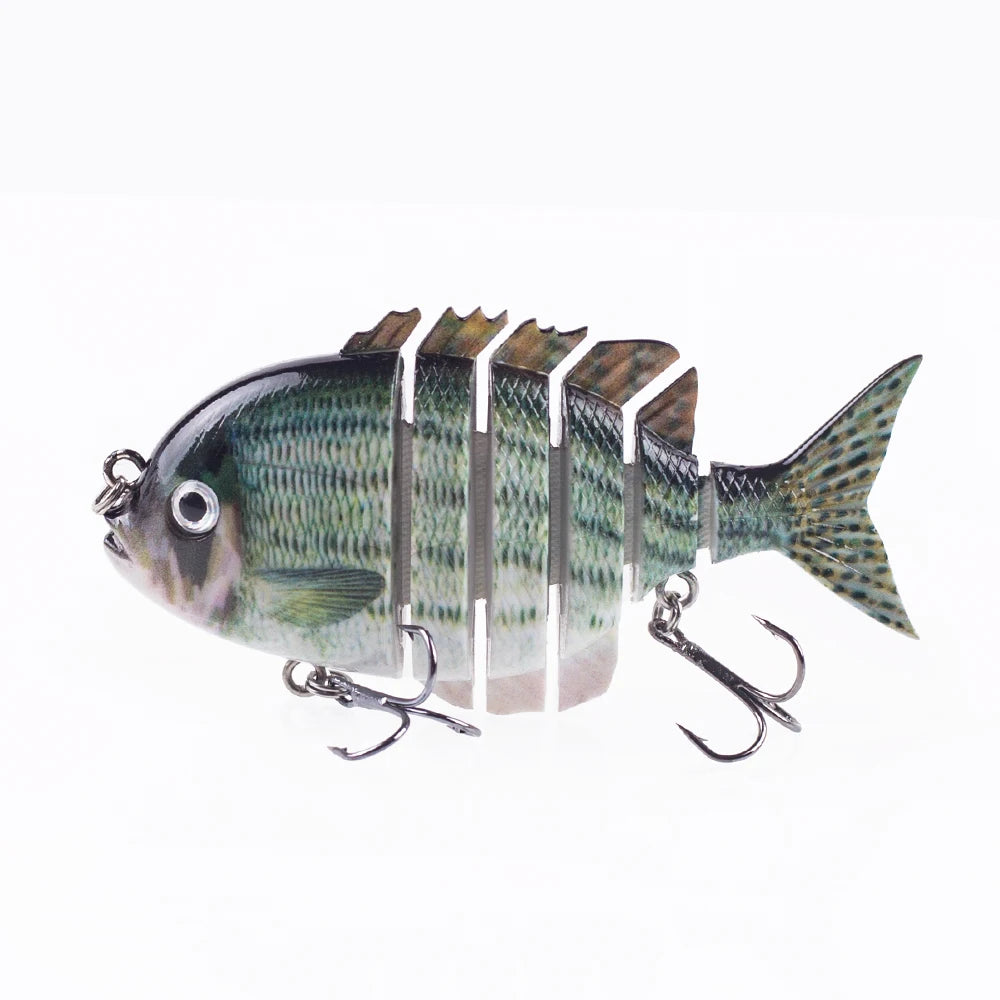 Hanlin 7.5cm 14.5g Многосоставные рыболовные приманки, тонущий шэд, воблер, жесткий корпус, свимбейт, реалистичная приманка для солнечной рыбы и окуня