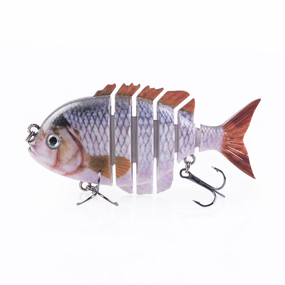 Hanlin 7.5cm 14.5g Многосоставные рыболовные приманки, тонущий шэд, воблер, жесткий корпус, свимбейт, реалистичная приманка для солнечной рыбы и окуня