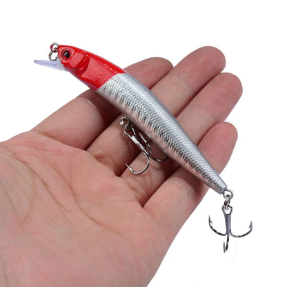 1PCS Minnow Fishing Lure 95mm 8g Floating Hard Bait Wobbler Jig Bait Crankbait Carp Striped Bass Pesca Fishing Tackle SwimBait