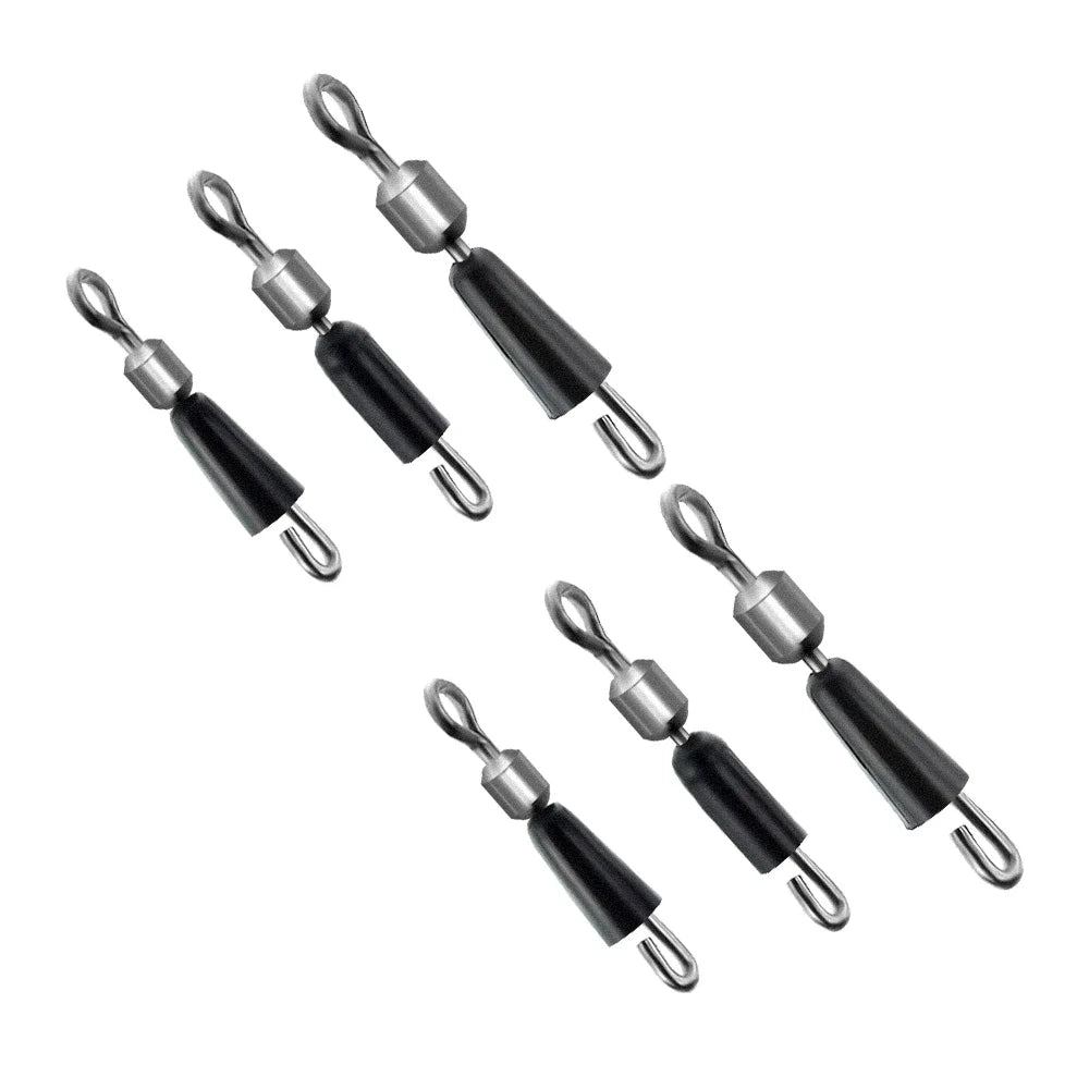 20pcs Fishing Swivels Snap Quick Change Swivel for Feeder Fishing Sea Fishing Accessories
