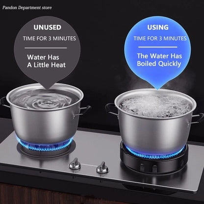 Enamel Gas Stove Energy-saving Cover Fire-gathering Reflection Outdoor Universal Ring Wind Shield Gas Stove Accessories Bracket