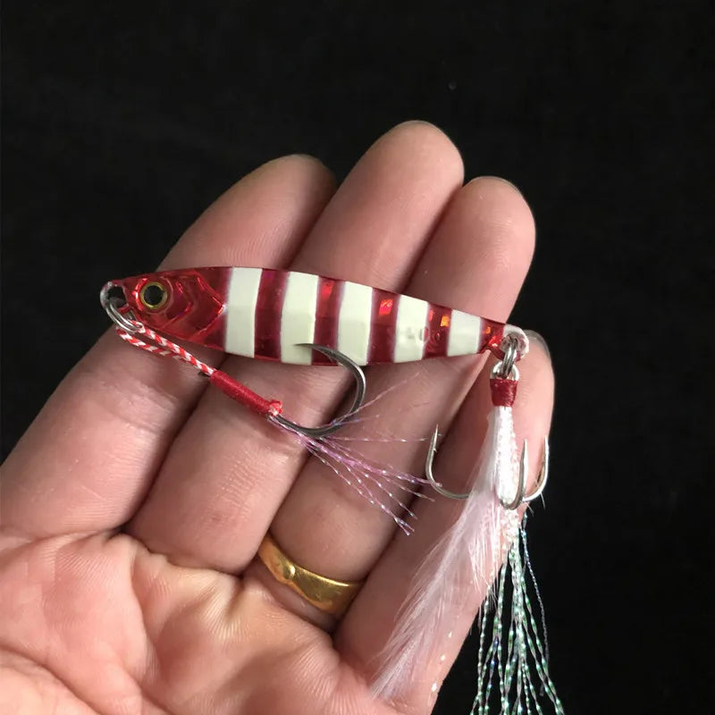 Shore Cast Fishing Lure Slow Shaking Jigbait 7g/10g/15g/20g/25g/30g/40g/60g Jig Artificial Metal Lure Bait 1 Piece Sale