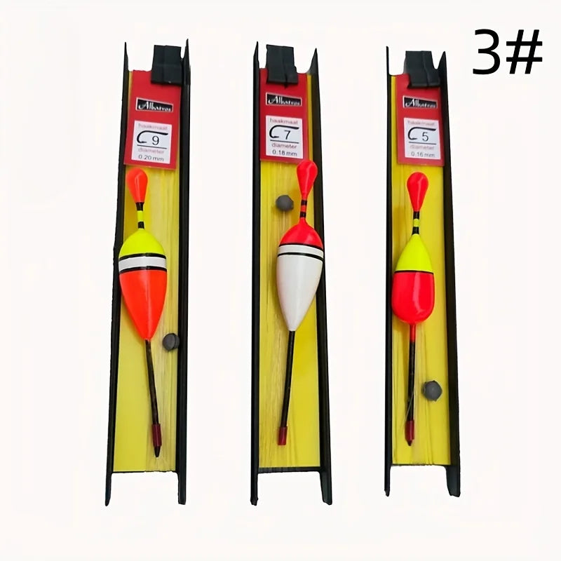 3PCS Beginner-Friendly Fishing Float Set - Shallow Water Bobber Rig with Upright Floats