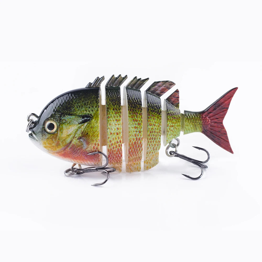 Hanlin 7.5cm 14.5g Многосоставные рыболовные приманки, тонущий шэд, воблер, жесткий корпус, свимбейт, реалистичная приманка для солнечной рыбы и окуня