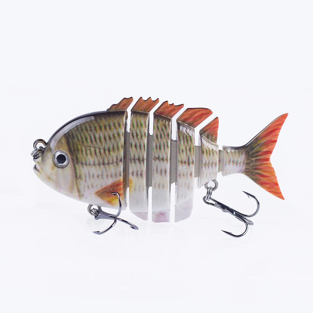 Hanlin 7.5cm 14.5g Многосоставные рыболовные приманки, тонущий шэд, воблер, жесткий корпус, свимбейт, реалистичная приманка для солнечной рыбы и окуня