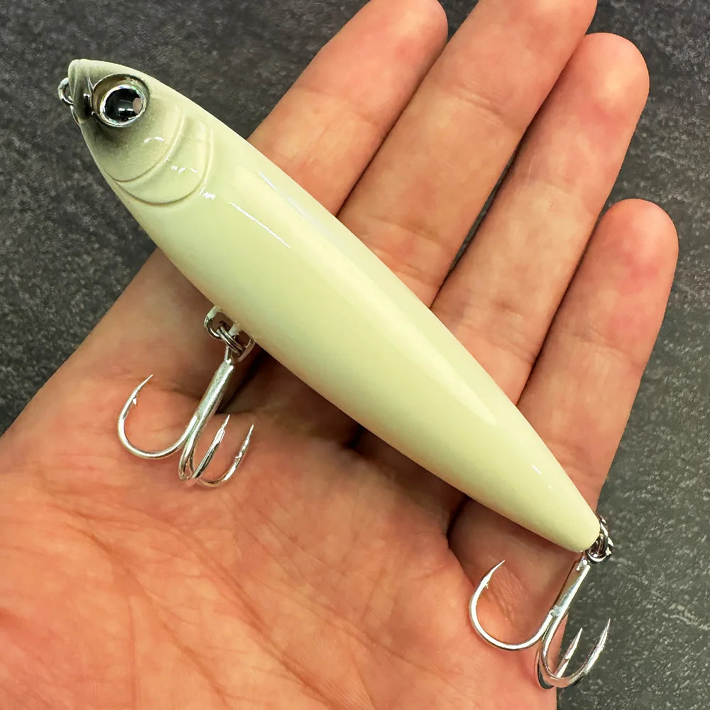 Floating Pencil Bait 17.5g 10cm Topwater Walk The Dog Fishing Lure 3D Swimbait Hook Popper Pesca Wobbler Minnow Rattle Cranbait
