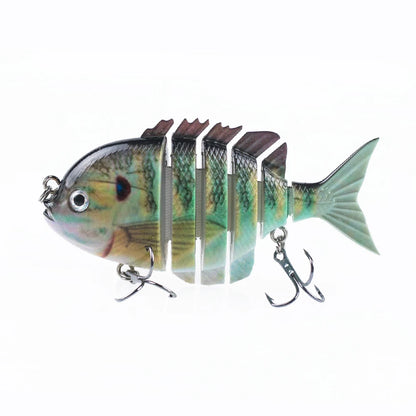 Hanlin 7.5cm 14.5g Многосоставные рыболовные приманки, тонущий шэд, воблер, жесткий корпус, свимбейт, реалистичная приманка для солнечной рыбы и окуня