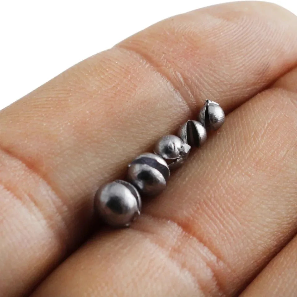 205PCS Fishing Weights Sinkers Removable Fishing Split Sinker Split Fishing Split Sinkers Fishing Egg Weight Split Sinker Set