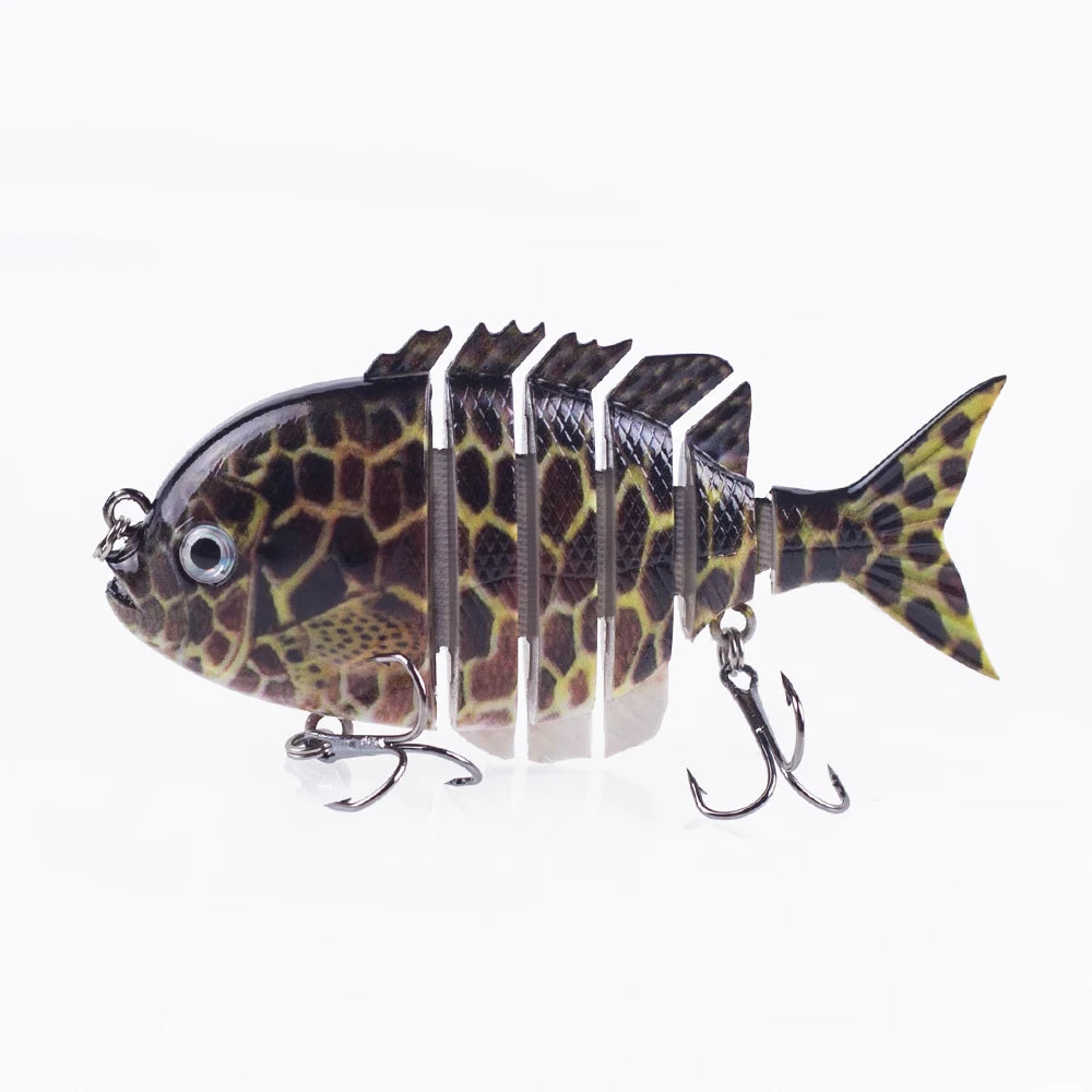 Hanlin 7.5cm 14.5g Многосоставные рыболовные приманки, тонущий шэд, воблер, жесткий корпус, свимбейт, реалистичная приманка для солнечной рыбы и окуня